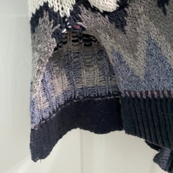 American Eagle Outfitters Long Cardigan - Zig-Zag/Diamond Print - Picture 5 of 12